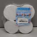 Audab 30Pcs Acrylic Ornament Blanks Bulk, Round Acrylic Blanks for Vinyl Clear Acrylic Discs Keychain with Hole for Engraving DIY Projects, Art Crafts(3.5 Inch, 30 Pcs)