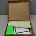 Timgle 8 Pcs Magnetic Locker Set Including Magnetic Wallpaper Mirror Locker Organizer Carpet Whiteboard Dry Erase Marker Accessories for Office School Supplies(Green,Wavy Style)