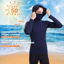 3 Pack Men's UPF 50+ Sun Protection Hoodies, Long Sleeve Moisture Wicking Shirts with Face Mask for Fishing (Gray, XL)
