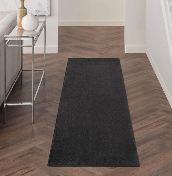 Rug For Outside Or Inside Use, 2 X 6 Feet, black 