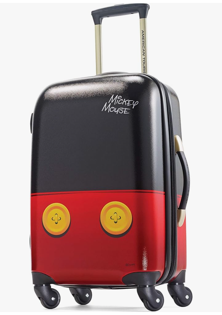 American Tourister Disney Hardside Luggage With Spinner Wheels, Mickey Mouse Pants, Carry-On 21-Inch