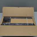 Black Curtain Rods for Windows 72 to 144 Inch, Vintage Decorative Curtain Rod with Gold Bird Finials, 1'' Adjustable Heavy Duty Drapery Rod Set for Bedroom Living Room Kitchen,36-150''