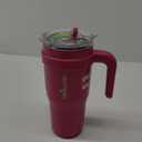 40oz Slim Cold1 Tumbler - Straw, Lid & Handle. Insulated Stainless Steel, Blossom Pink - DISHWASHER SAFE & BPA-FREE - Easy Clean & Durable, Secure Handle For All-day Use