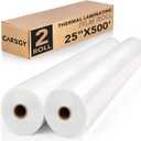 CAREGY Thermal Laminating Film Roll 2 Pack1.5 Mil 1 Inch Core Laminate Rolls,25" x 500',School Lamination