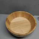 Wood Fruit Bowl for Kitchen Counter, 12-inch Diameter Large Wooden Fruit Bowl, Natural Wood