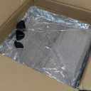 SWTYMIKI 3PCS Closet Organizers and Storage - Stackable Closet Basket with Wood Top Shelf, Clothes Storage Shelves, Clothes Drawer Bins for Wardrobe, Bedroom, Entryway, Black