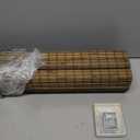 UNISHADES Cordless Bamboo Roman Shades for Windows, Blinds Size (27.5" W ×64" H) Colour (Highfield Teak)