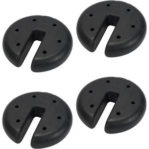 Quik Shade Set of 4 Heavy Duty Weight Plates for Securing Instant and Pop-Up Canopies and Tents,Black