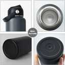 HYDRA FLASK Double Walled Insulated Water Bottle with Straw - 32 oz BPA Free Stainless Steel Water Bottle with Leak Proof Lid for Gym, Sports, Travel, & School, Keep Cold for 24H & Hot for 12H