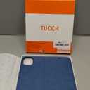 TUCCH Wallet Case for iPhone 15 6.1", Magnetic PU Leather Kickstand Flip Cover with 4 Card Slot Shockproof TPU Interior Shell, [RFID Blocking] Folio Case Compatible with iPhone 15 5G 2023, Light Blue