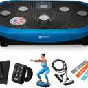 Lifepro Rumblex Plus/Pro 4D Vibration Plate for Lymphatic Drainage Triple Motor Whole Body Vibration Platform Machine for Muscle Toning 7 Training Modes, 60 Speed Levels & Resistance Bands
