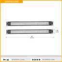 RIVECO 1U Vented Blank Panels for Rack & Cabinets Front Cover Panel 19-Inch Server & Network Rack Mount 2 PCS Black