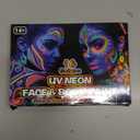 ThEast 16 Glow in the Dark Body Paint, UV Neon Face Paint Markers, Glow Face Painting, Washable Tattoo Markers for Skin, Halloween Makeup for Party