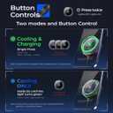 Qi2.2 Wireless Charger25W Fast Charging+Cooling Fan Magnetic Charger Pad with 2 Modes,LED Light Phone Holder Fast Charging Compatible with iphone17/16/15/14/13/12 Series (with 45W Adapter)