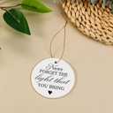 2 x Thank You Ceramic Ornament  Appreciation Gifts for Women, Men, Teachers, Nurses, Coworkers, Bosses  Retirement, Farewell, Birthday, Christmas Keepsake