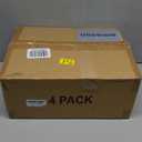 4 Tier Stackable Storage Bins with Lids, 28Qt Plastic Storage Containers with Magnetic Doors & Wheels, Convenient Storage Bins Closet Organizers, Household Organization for Home, Party, Office, Dorm (White)