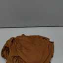 Women's Plus Size Off Shoulder Ruched Tops Long Sleeve Slim Fit Tee Shirts Elegant Basic Top (XX-Large Plus, Brown)