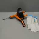 Drain Auger, Clog Remover with Drill Adapter, 25 Feet Flexible Plumbing Snake Use Manually or Powered for Kitchen, Bathroom and Shower Sink, Comes with Gloves (orange)