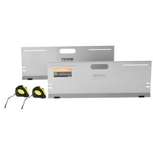 VEVOR Wheel Alignment Tool, 2-Pack Alignment Tool Toe Plates, Stainless Steel Toe Angle Measurement Tool Plate, 4 Alignment Rods and Magnetic Slots, Includes Measuring Tapes & Conversion Chart