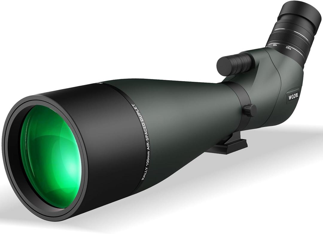 25-75X80/100 Spotting Scopes for Target Shooting - HD Spotter Scope with Carrying Bag - BAK4 Waterproof Spotting Scope for Bird Watching Hunting Wildlife Viewing