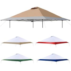 Replacement Cover Compatible with Coleman Oasis 13' x 13' Model:1606532, 2156426, 2156428 2157498, 2622040,Compatible with Core Equipment #40155,#40363,#40325,Canopy Cover ONLY, (Dark Oak)