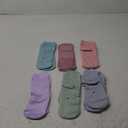 Bulinlulu Bamboo Viscose Diabetic Socks, 6 Pairs Non Binding Ankle Socks, Reinforced Toe, Size 6-9/9-11/13-15 (Medium, Pale Orange/Cyan/Pale Blue/Turquoise/Purple/Maroon)