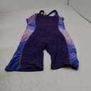 CharmLeaks Boyleg Swimsuits for Women One Piece Training Swimwear Bathing Suit (Large, Blue-purple)