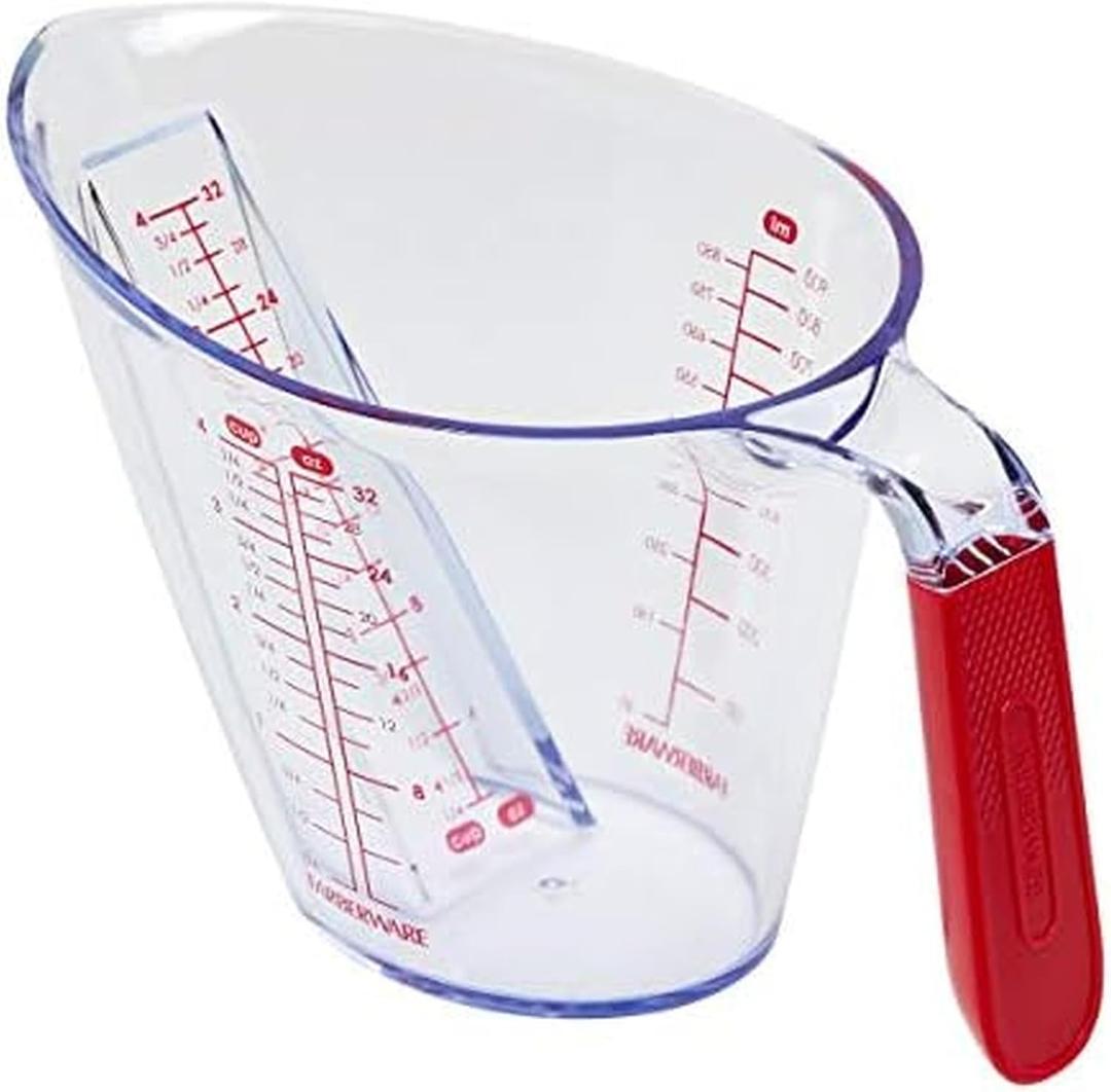 Farberware Pro Angled Measuring Cup, 4 Cup, Red