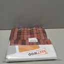 10 Sheet Long Hexagon Peel and Stick Backsplash Tile, 12"x12" 3D Adhesive Glossy Marble Vinyl Stick on Wall Tiles for Bathroom, Kitchen, Living Room (Brown, 12" x 12")