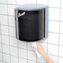 Scott Professional Kimberly-Clark Professional 09989 Roll Control C-Pull Dispenser, 10 3/10w x 9 3/10d x 11 9/10h, Smoke/Gray