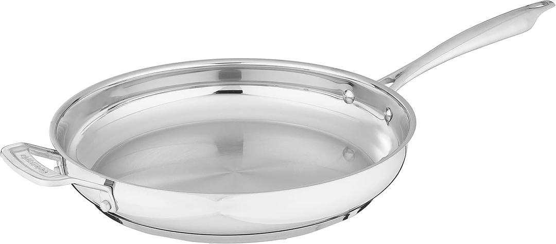 Cuisinart Professional Stainless Skillet with Helper, 12-Inch Cuisinart Professional Stainless Skillet with Helper, 12-Inch