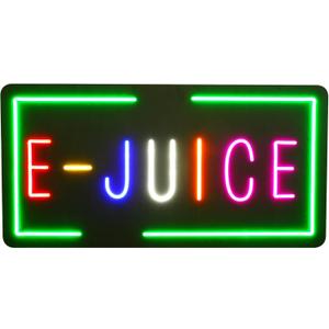 35"x18" Extra Large LED E-JUICE Sign for Business, Super Bright Unique Design with Sturdy Chain, High Visibility for Stores Retail Shop Window
