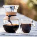 Bodum 17oz Pour Over Coffee Maker, High-Heat Borosilicate Glass with Reusable Stainless Steel Filter and Cork Grip - Made in Portugal