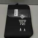 ZENO 72 Dual Tip Markers Set-C with Case  No-Bleed Art Markers for Adults  Fine & Brush Tips - Watercolor Pens for Journaling, Artists, and Creative Projects