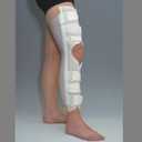 Rolyan AquaForm Knee Immobilizer, Large, Custom Molded Thermoplastic, Helps Reduce Pain & Support Recovery After Surgery, Fracture, or Sprain, Arthritis, Adaptable Knee Flexion, Hook & Loop