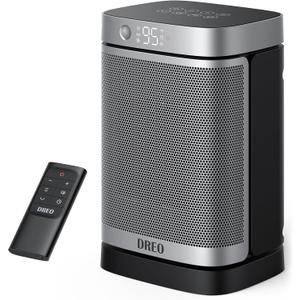 Dreo Space Heater with Motion Sensor, 2022 Upgraded 1500W Electric Heater with 70 Oscillating, Digital Thermostat, Remote Control, Motion Detection, Auto Turning On/Off, for Garage, Office, Indoor