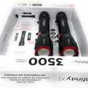 Infinity X1 3500 Lumen Dual Power Flashlight 2-Pack  High-Performance LED, Rechargeable or Alkaline Powered, 4 Light Modes, USB-C Charging, Includes Batteries and Cables