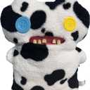 ZURU Fugglers Bigg Fuggs - Big Funny Ugly Monster Plush - 17 inches (Gaptooth McGoo (Cow Print))