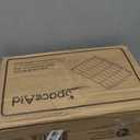 SpaceAid Spice Drawer Organizer with 28 Spice Jars, 386 Spice Labels, 4 Tier Seasoning Rack Tray Insert for Kitchen Drawers, 13" Wide x 17.5" Deep