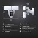 Feit Electric SEC5000/CAM/WIFI Outdoor LED Smart Security Camera with Motion Sensor, 2-Way Audio, 5000 Lumens Floodlight, Works with Alexa and Google Asst, Alarm, Hardwired, Updated Version of SEC3000