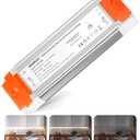 24V Dimmable LED Driver, 60 Watt Dimmable LED Power Supply AC 120V to DC 24V Compatible with Lutron & Leviton Dimmer Switches, 24 Volt Led Transformer 60W for Strip Lights Smooth Dimming