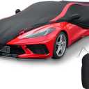 C8 Car Cover Fit for Corvette C8 Stingray Z06 Z51 2020 2021 2022 2023 2024 2025 Stretched Satin for Garage Car Shows Indoor Car Cover