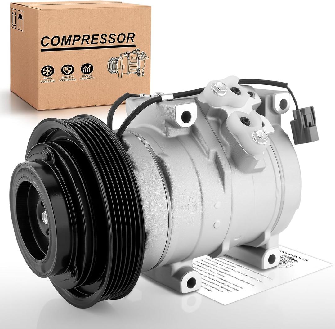 AC Compressor Fit for Acura MDX 3.5L(2003-2006), for Acura TL 3.2L(2004-2008), for Honda Accord 3.0L(2003-2007), Odyssey (2005-2007), Pilot (2005-2008), Ridgeline (2006-2008). Replace CO 10736C