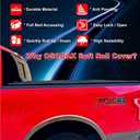 Soft Roll Up 8' Truck Bed Cover Compatible for 1975-1996 Ford F-150 & 1975-1998 Ford F-250 HD F-350 Pickup Vinyl Tonneau Cover| Styleside Only Not for Flareside Body