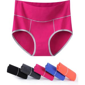 Annenmy Women's Underwear Cotton Tummy Control C Section Panties Soft Ladies High Waisted Briefs Plus Size (Medium)