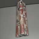 6 x Hopepak 16.1''x118'' Floral Peel and Stick Wallpaper Vintage Rose Flower Contact Paper for Bedroom Self Adhesive Removable Wallpaper Wallpaper for Nursery Bathroom Decor (Red)