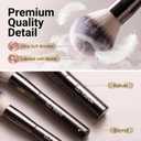Professional Makeup Brushes BS-MALL with Travel Case, Premium Synthetic Foundation Brushes, Concealer Blush Eyeshadow Brush Kit, Labeled for Beginners & Pro, Ideal for Daily Makeup & Gift