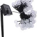 jojofuny Solar String Lights for Outdoor Decor Led Bubble Ball Fairy Lights Solar Panel for Garden Patio Balcony Courtyard Use
