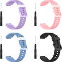 FitTurn 15mm Width Soft Silicone band Quick Release Wristband Replacement Sports Straps Bracelet Adjustable Watch Band Strap for 15mm Width Watch