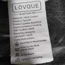 LOVQUE 100% Washed Cotton Duvet Cover Twin Size, Linen-Like Textured White Fade-Resistant Natural Bedding Set (No Comforter), 68x90 Inches